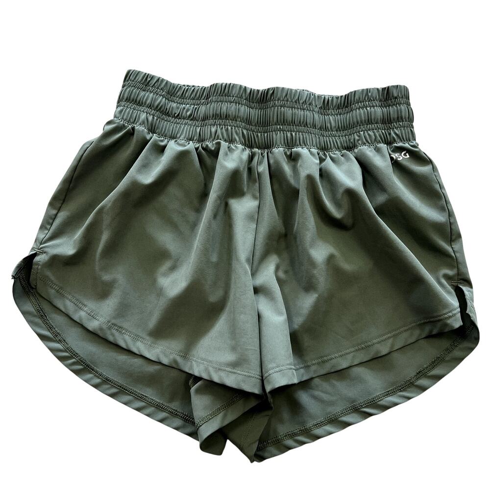 DSG Olive Green Lined Athletic Shorts Size Small